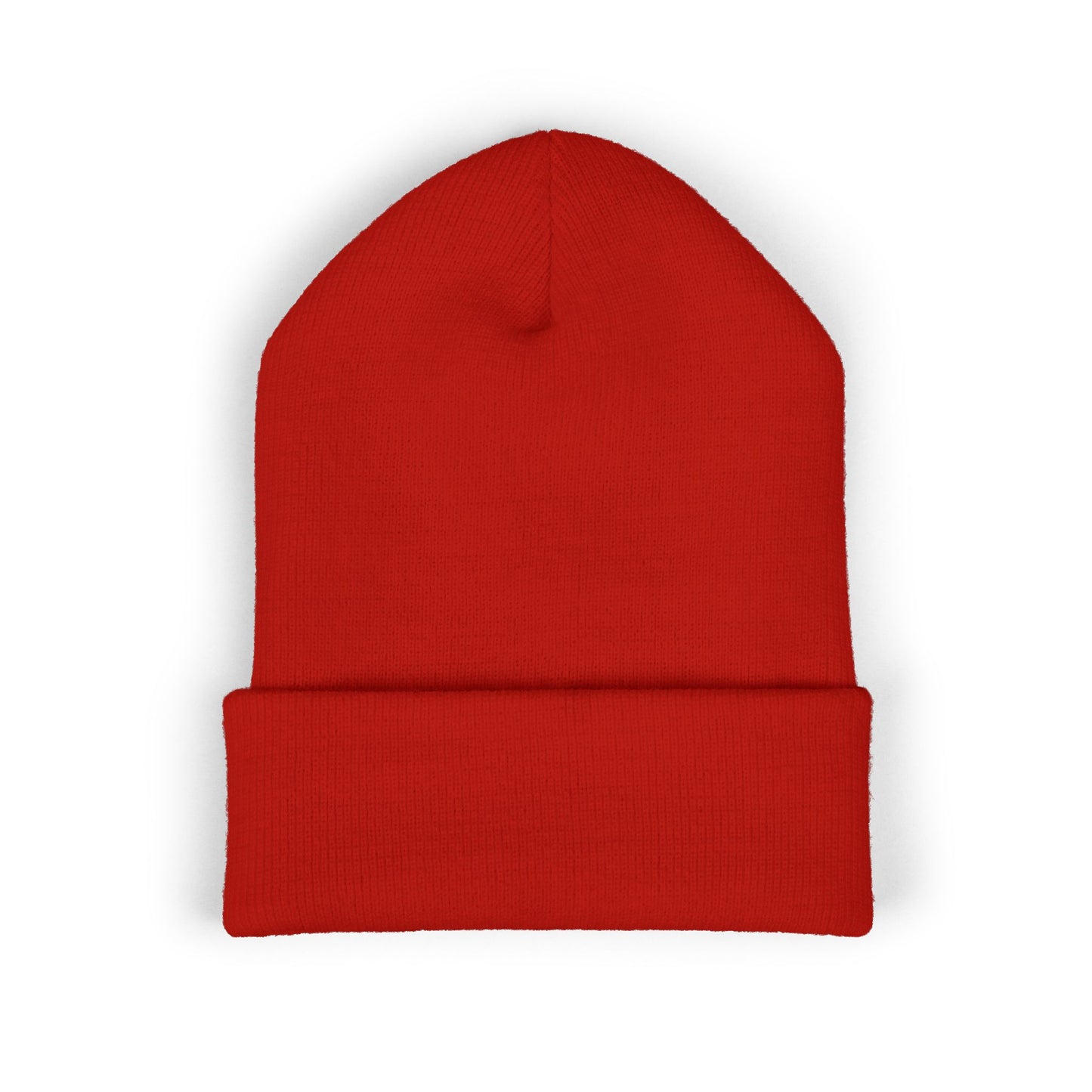 White Lettering NOUVEAU Embroidered Cuffed Beanie