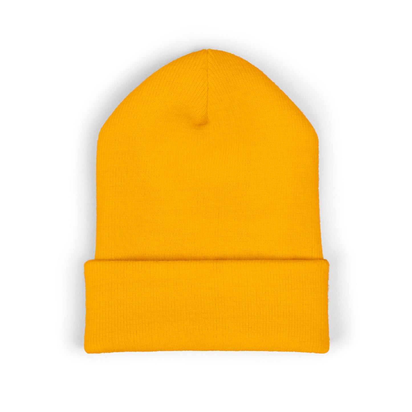 White Lettering NOUVEAU Embroidered Cuffed Beanie