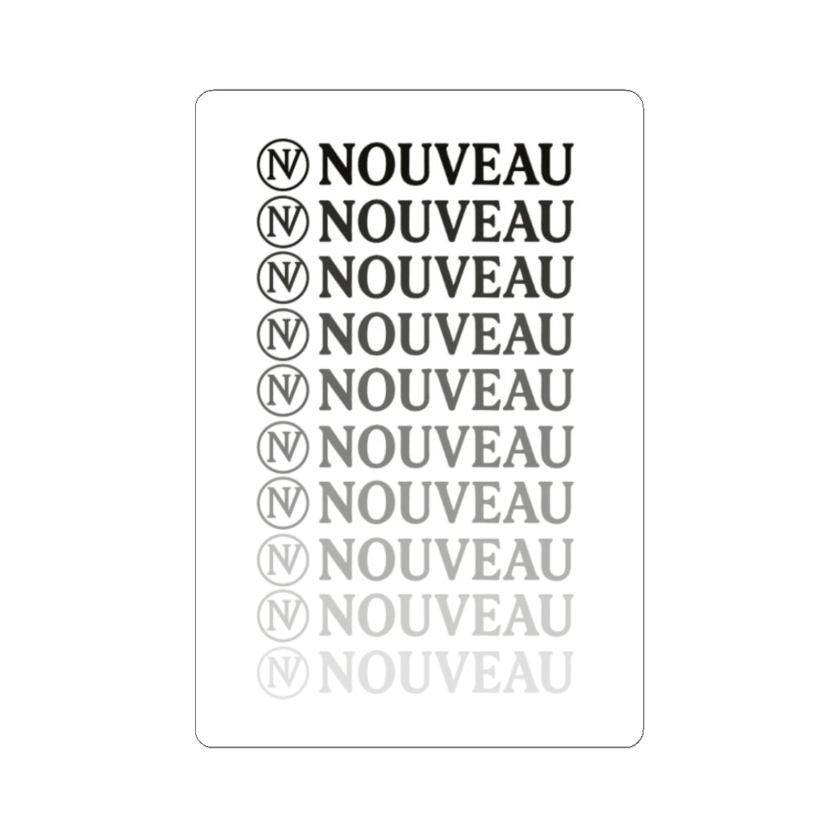 NOUVEAU Faded Sticker