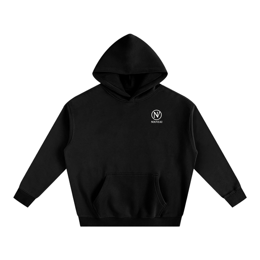 Logo With Name Fleeced Hoodie